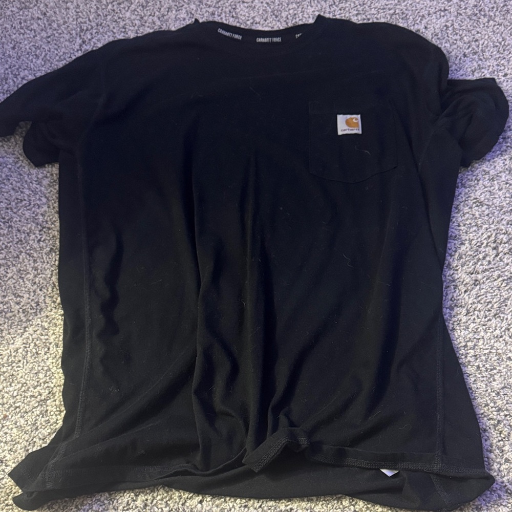 Carhartt Men's Classic Black Tee with Pocket